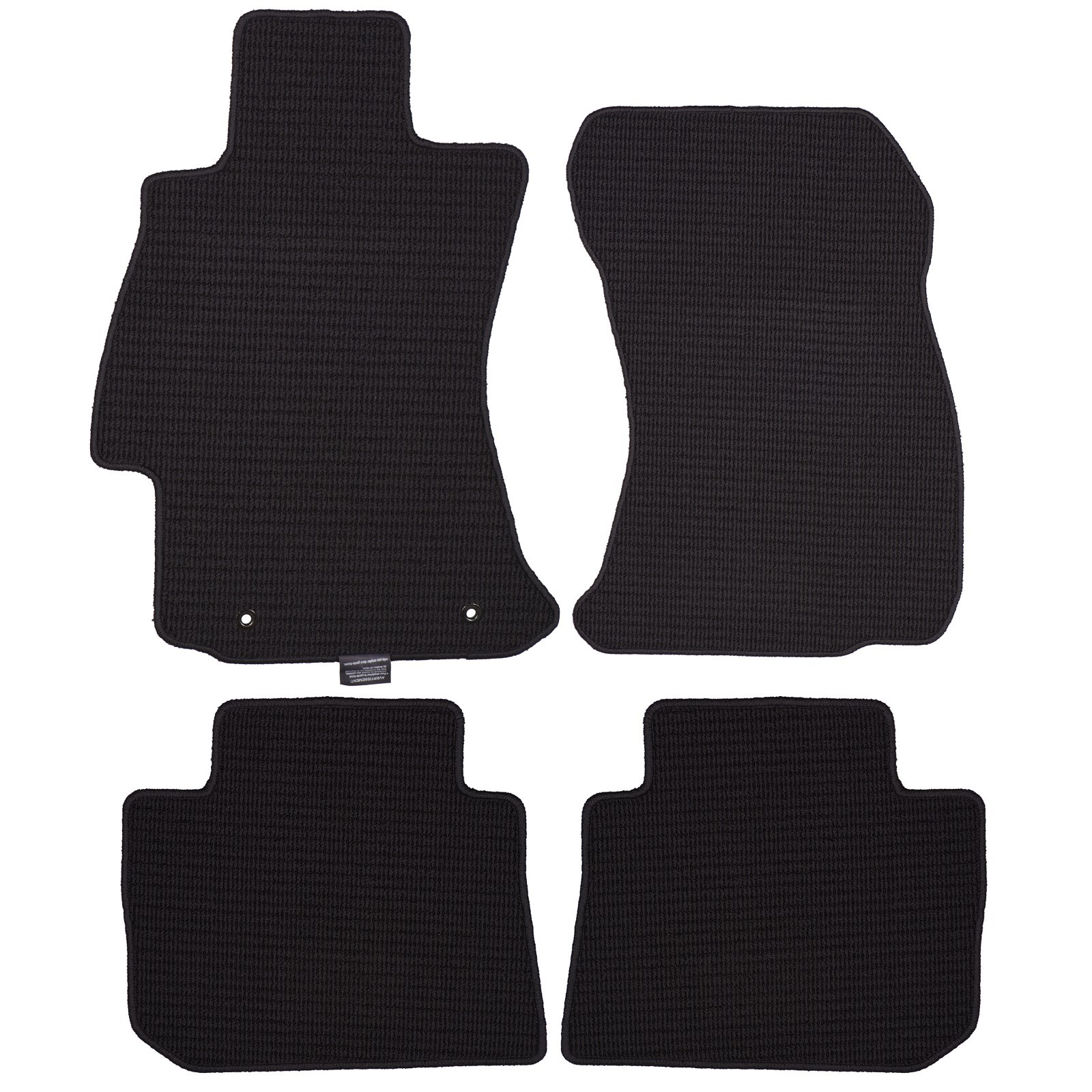 Juego de alfombrillas de piso de alfombra delanteras y traseras para Subaru Crosstrek 2013-2016 (P/N J501SFJ900)