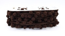 Dark Brown Pom Pom Trim 18 Yards