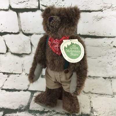 Mary Meyer Green Mountain Bears MANSFIELD Jointed Collectors Plush Carol Carini