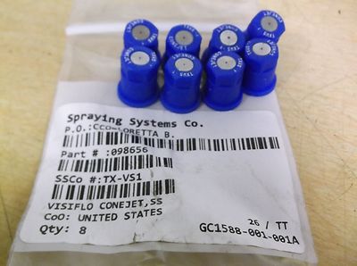 NEW Spraying Systems 098656 Blue Caps, Lot of 8  *FREE SHIPPING*