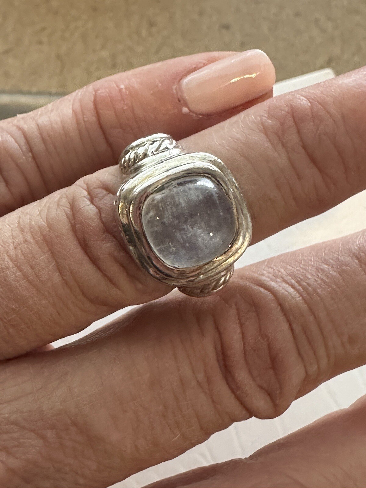 Gorgeous Unique Opalescent Sterling Silver Statem… - image 14