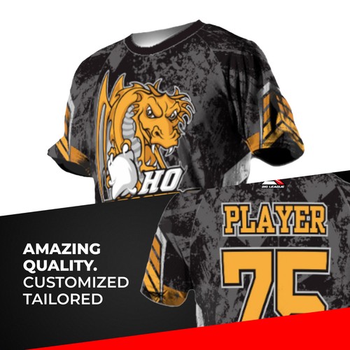 INDIVIDUELLES T-Shirt Trikot personalisiert Name Nummer Team - Ho Baggers - Cornhole - Bild 2 von 7