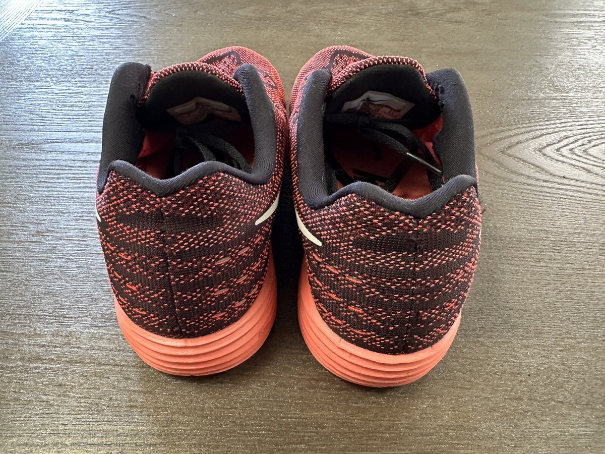 Nike Lunartempo 2 Black Red Athletic Running Shoes 818097 