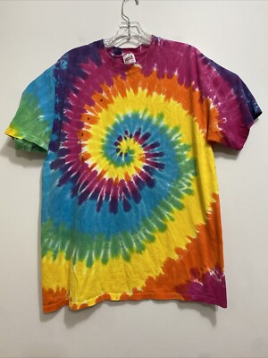 Vintage XL Anvil Pre-Shrunk T-Shirt 100% Cotton Tie Dye Made In USA