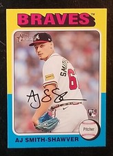 2024 Topps Heritage AJ Smith-Shawver Rookie Card Atlanta Braves No. 114