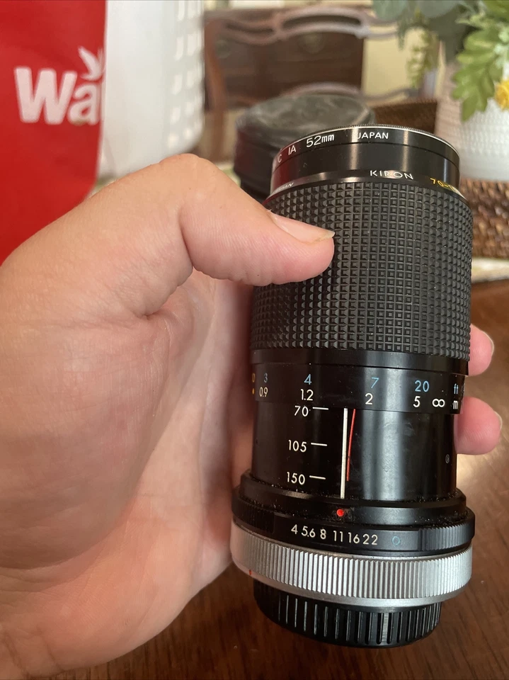 Kiron 70-150mm F4 W/ Canon FD Mount + SAMINGON M/C IA 52mm FILTER LENS + CASE - Image 3 of 4