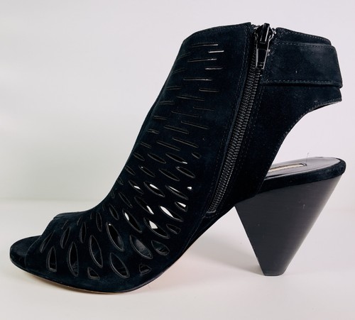 Audrey Brooke Kalista - AB Size 7.5 M Shoes Booties Black Suede - Picture 2 of 13