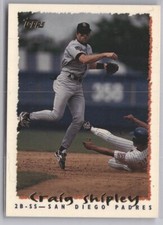 1995 Topps San Diego Padres Baseball Card #328 Craig Shipley