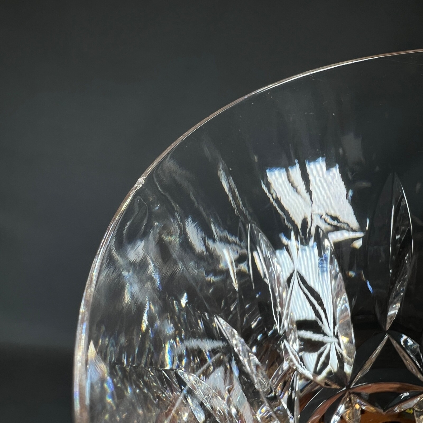 4 Vintage Waterford Crystal Rosslare 6" Clear Wine Glasses cup mug home decor