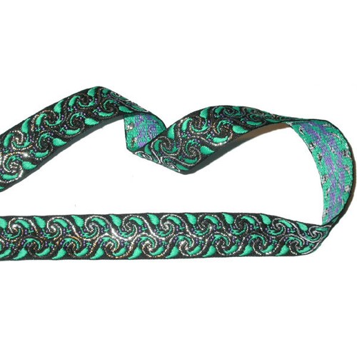 Jacquard Ribbon 1" Metallic Chili Pepper *Colors* 3 Yards & up - Picture 7 of 9