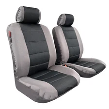 For Hyundai Sonata Car Interior Gray Waterproof Canvas & Black Jacquard