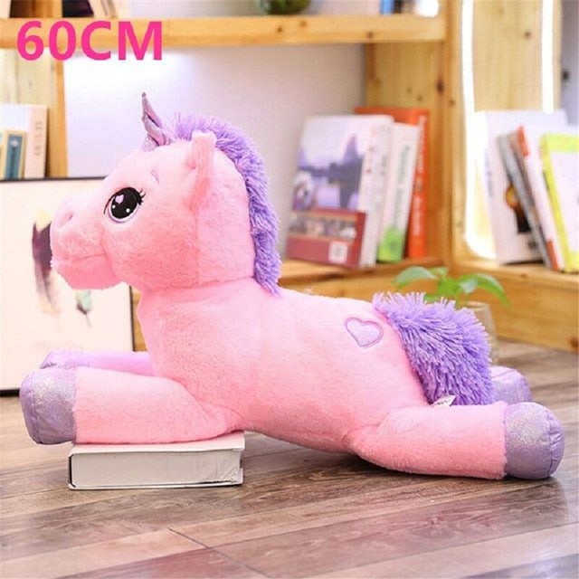 40-110cm Giant Unicorn Plush Toy Soft Stuffed Dolls Animal Cute Pink Big Horse | eBay