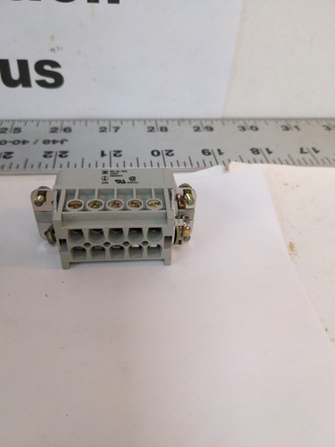 Weidmüller Pin Insert HDC-HA-10SS, 1650610000, 600V, 20A, BOX OF 5 - Picture 7 of 9