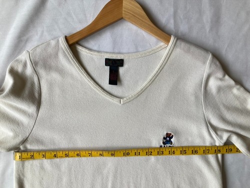 Camisa de Dormir Oso Polo Bordada Ralph Lauren de Colección * Talla Pequeña 100% Algodón - Imagen 4 de 11