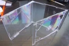 1 Double CD Jewel Case 10.4mm Standard for 2 CDs with Clear FOLD-OUT Tray HQ AAA