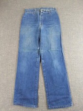 Vtg 1970s ZENA Blue jeans Long Pants Kids Size 13