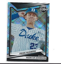 2022 elite extra edition Prime Numbers RC Refractor #112 Marcus Johnson 021/200