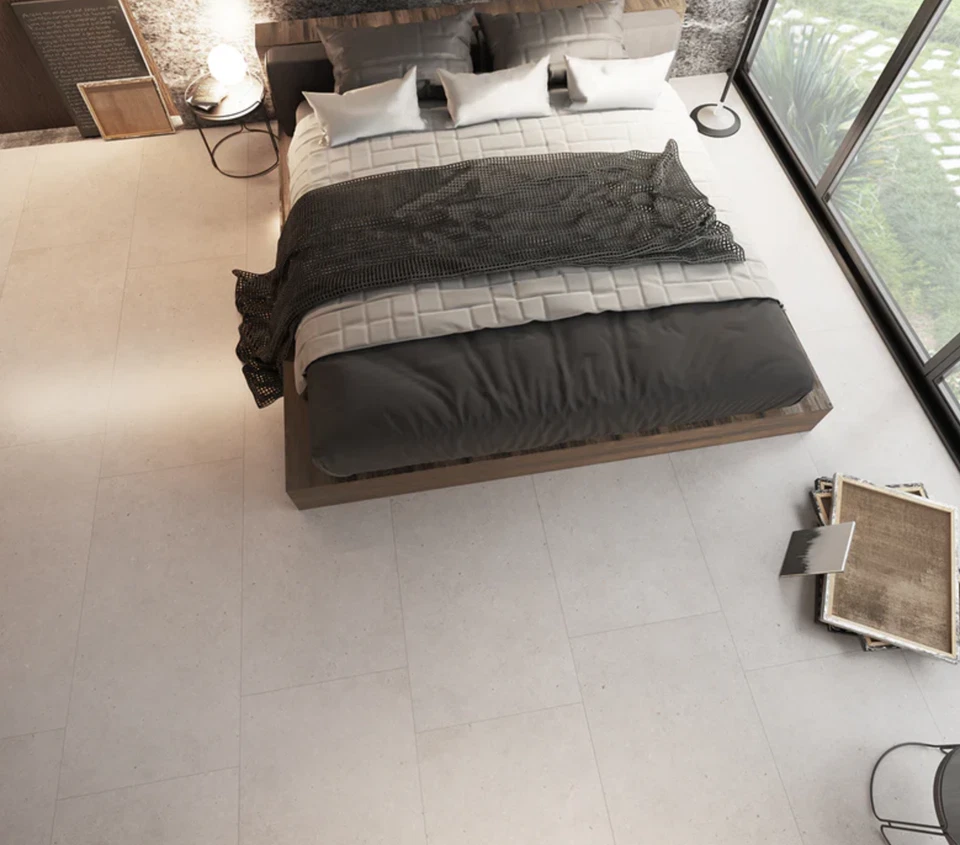 48"x48" Cementi- Fresh White Matte Finish Porcelain Large Format Tile - Image 3 of 4