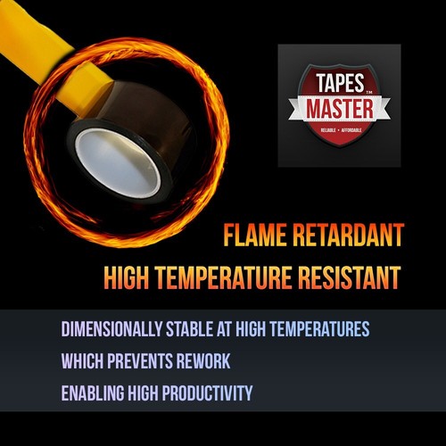1" X 36 Yds - 5 Mil Kapton Tape Polyimide High Temperature Sublimation Tape - Picture 5 of 6