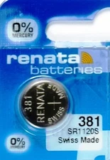 381 RENATA SR1120S WATCH BATTERY New packaging Authorized Seller