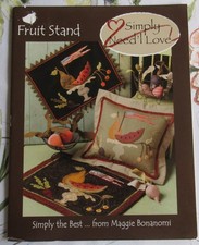 Simply Needl Love FRUIT STAND Rug Hooking Woo...