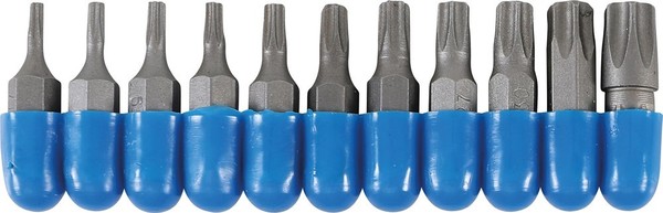 "Bgs BIT-SATZ, AußEnsechskant 6,3 Mm (1/4\"), T-PROFIL (FÜR Torx), 11-TLG."-image