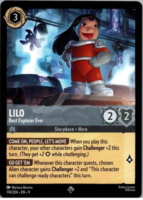 Lilo - Best Explorer Ever - Super Rare - Fabled - 174/204 - NM - Regular