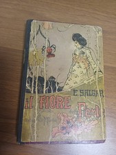 E. Salgari IL FIORE DELLE PERLE cartonato Ediz. Vallardi 1921 Illustr. G. Gamba