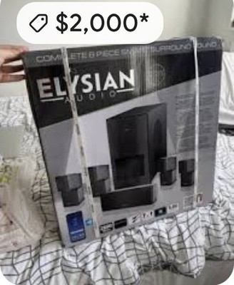 Complete 6 Piece Smart Surround Sound Speaker System Brand New