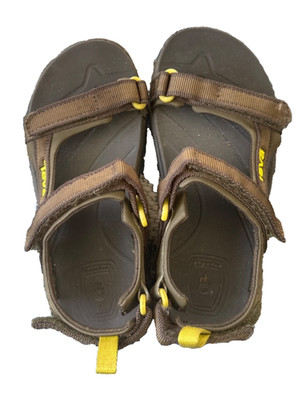 Teva Sandals (Kids Youth Size 1) Tanza  Olive Green  Strap 1093489C