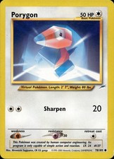 PORYGON 78/105 COMMON NEO DESTINY POKEMON UNLIMITED MP on eBay