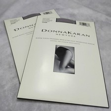 Donna Karan New York Sheer Satin Hosiery Control Top 265 Taupe Small New TWO