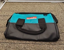 Makita 14” Heavy Duty Contractor Tool Bag 6 Outside Pocket Blue Black Durable