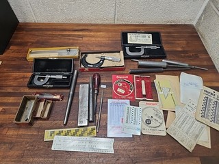 K717 vintage MACHINIST TOOLS & parts STARRETT etc Micrometers