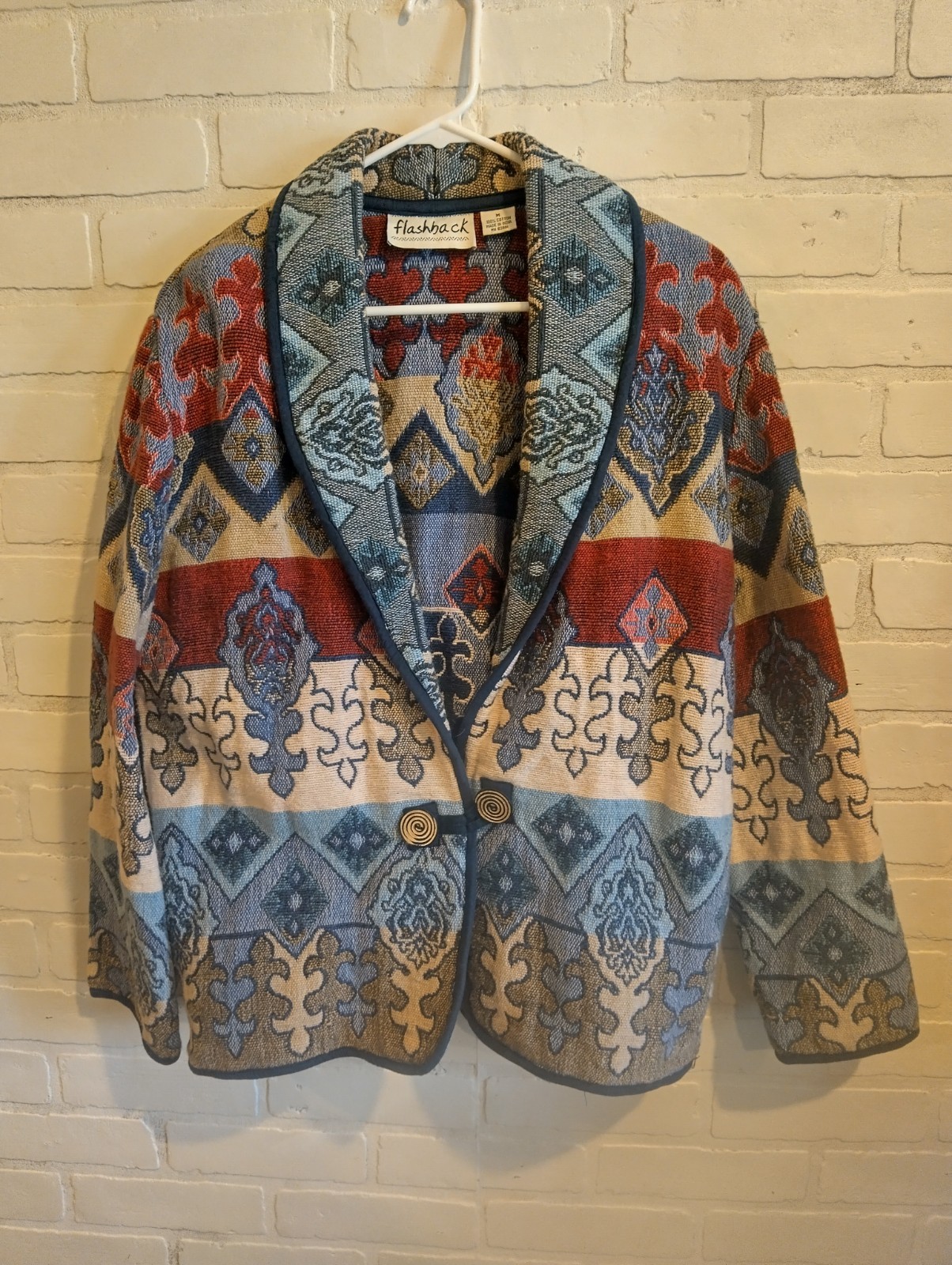 Vintage Flashback  Patchwork Embroidered Boho Jac… - image 1