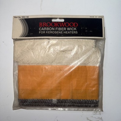 80s BROOKWOOD Glass Fiber Wick for Kerosene Heaters Part 105C-140 NEW OLD STOCK 