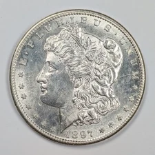 1897 S Morgan Silver Dollar Choice UNC