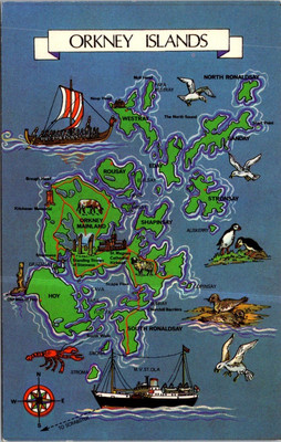 (1146) 28-6-2025 - UK - Scotland - Map of Orkney Islands