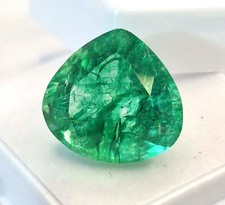 9 Ct Green Colombian Emerald Pear Certified Loose Gemstone Custom jewelry Design