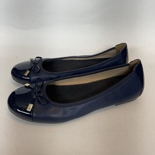 Vionic Narro Spark Minna Women Size 8.5 Navy Blue Ballet Flats Shoes