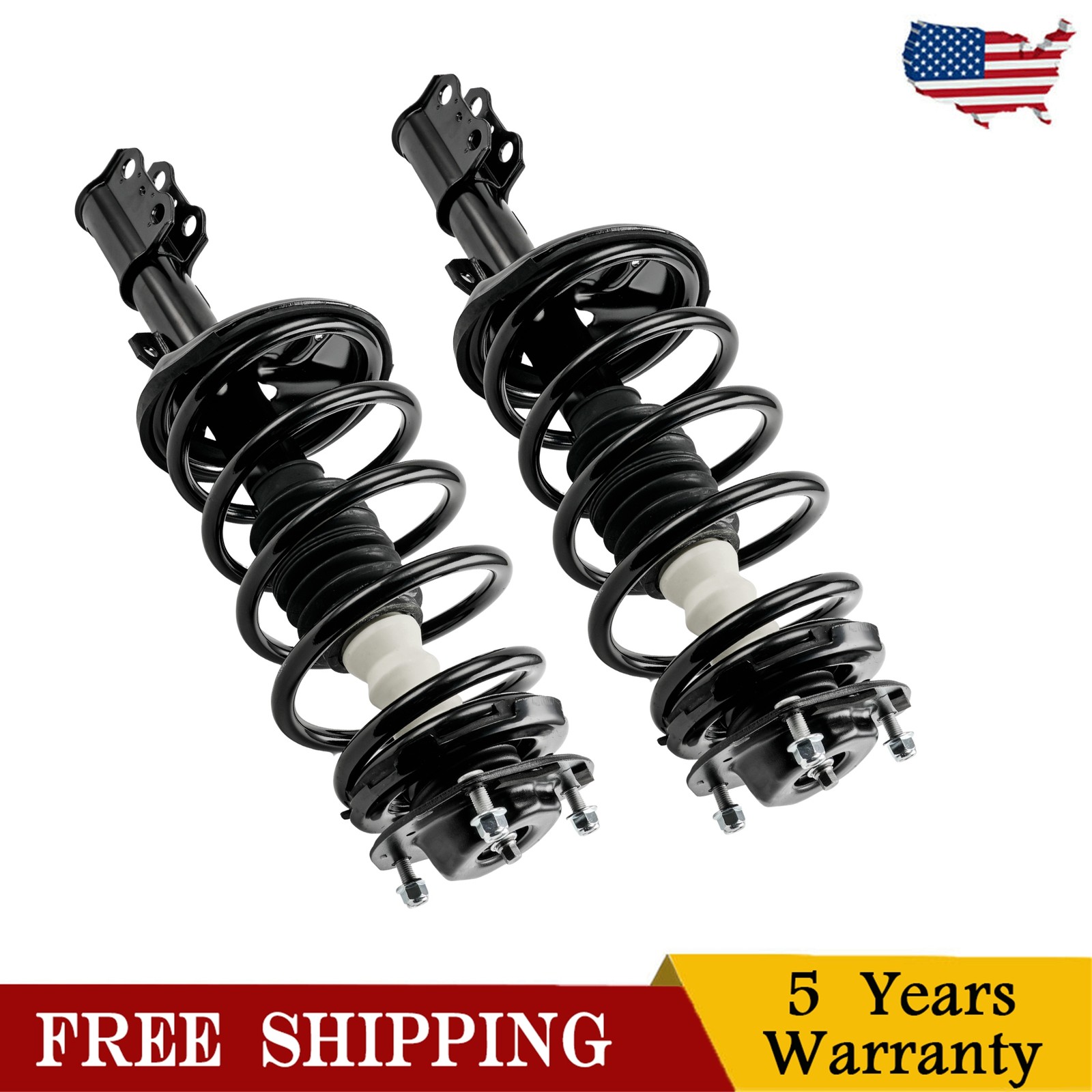 Front Complete Struts & Spring For Toyota Sienna 2004-2010 V6 Pair 172236 172237