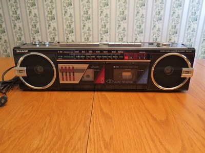 SHARP WQ-562 (BK) AM/FM Stereo Dual Cassette Recorder - Please Read & VIDEO