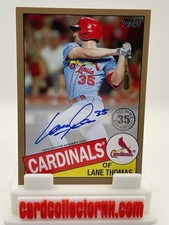 2020 Topps 1985 Baseball Series 2 Lane Thomas Gold 48/50 Auto