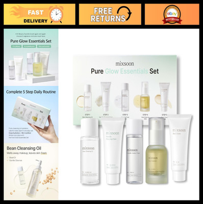 5-Step Hydrating Skincare Set - Travel Size Essentials for Glass Skin - Gift Kit