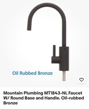 Mountain Plumbing MT1843-NL Faucet W/ Round Base and Handle. Oil-rubbed Bronze