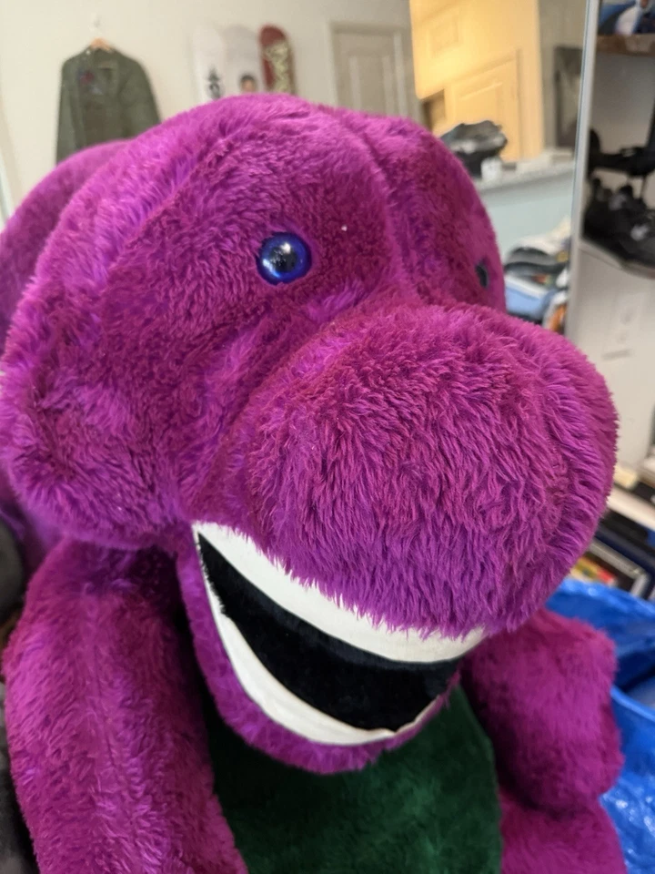 Vintage Barney Giant Jumbo 40” Tall Plush Purple Dinosaur Stuffed RARE 90s - Image 2 of 3