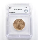 2001 American Gold Eagle 1/2 oz — photo from another recent sale