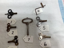 No. 3 Clock Winding Keys for Antique Clocks #4600