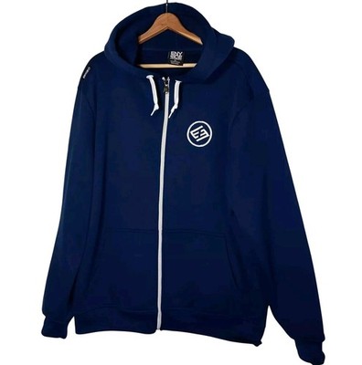 ENYCE Hooded Sweatshirt Men XL Full Zip Navy Blue Hoodie
