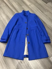 J.Crew Cobalt Blue Wool Blend Peacoat Size 4 Jacket